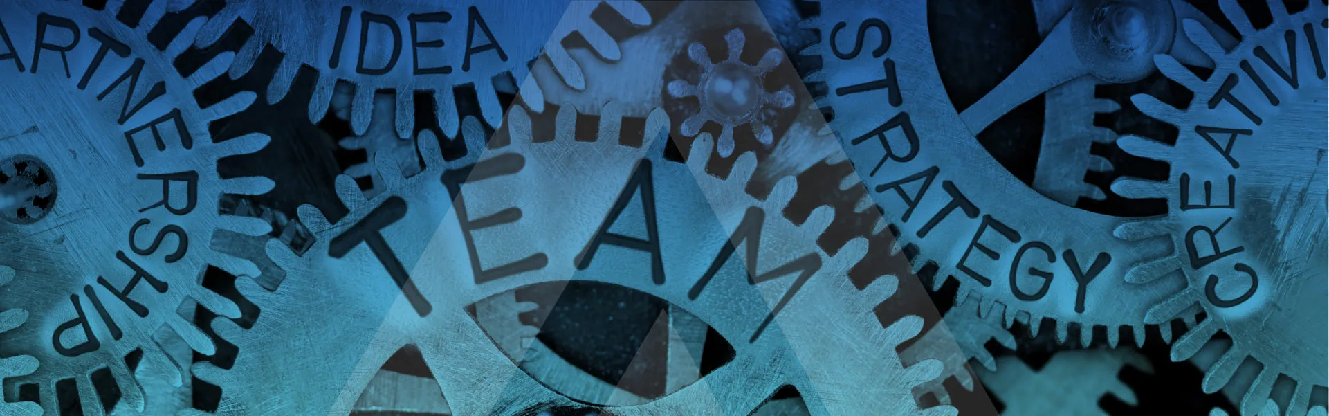 Image depicting cogs that make up a team